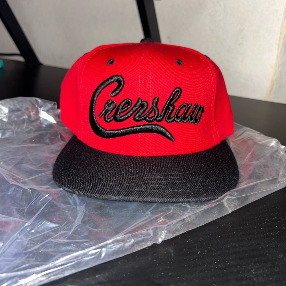 Red and Black Cap